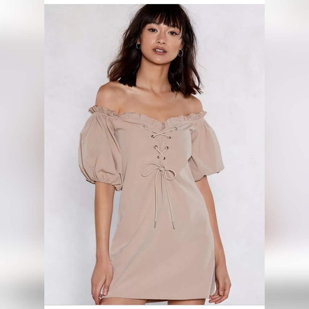 Nasty Gal, Women's Size 4, Off the shoulder Mini-dress - Picture 1 of 8